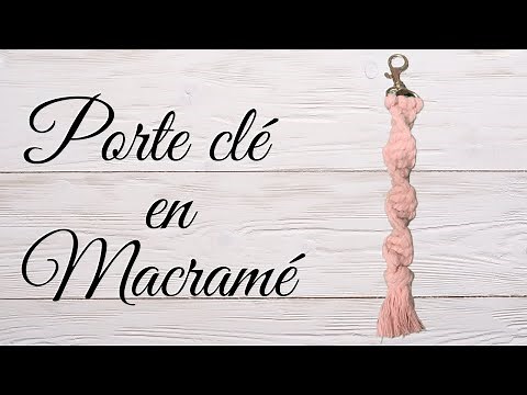 How to make a macrame keychain, step-by-step tutorial