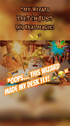 “Oops… This Wizard Made My Desk Fly! 🧙😂” #shorts #trending #diycrafts #craft