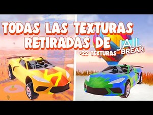 🏈TODAS las TEXTURAS RETIRADAS de 🎨JAILBREAK 2017-2021