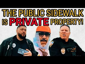 The PUBLIC sidewalk is PRIVATE property!🚨📸