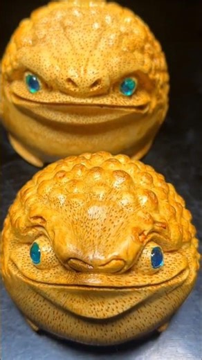 Making a miniature fat frog from bamboo #handicrafts #miniature #bamboocrafts