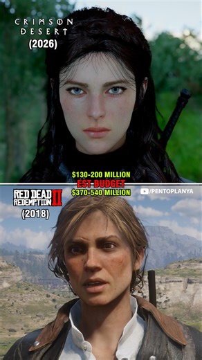 Woman Face Details Comparison | Crimson Desert vs Red Dead Redemption 2 (2026 vs 2018)