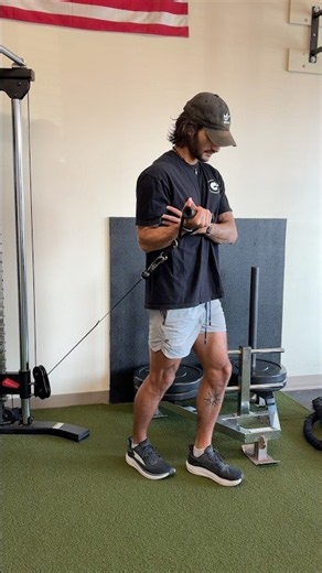 SA cable bicep curl (facing away) demo