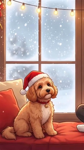🎅❄️ Snuggle up with cozy Christmas lofi music and your furry friend – the perfect chill vibes for a warm and festive season 🐶🎶 #christmaslofi #furryfriendvibes #holidaychill #lofimusic #cozychristmas #cockapoo #cavoodle #goldendoodle #spoodle | Mimi Chill Music
