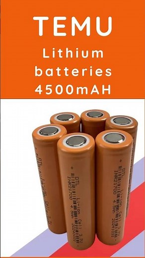 Temu LI-ion batteries 21700 3.7V 4500Ah test #batteries #lithiumbattery #li-ion #batterysolutions