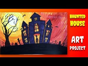Middle School Art: Haunted House Drawing