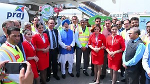 Embracing Hon'ble PM's green vision, #IndianOil is fueling India's #FarmtoFlight revolution by working on developing indigenous Sustainable Aviation Fuel (SAF). With our upcoming #SAF Plant at Panipat, we're set to catalyze a cleaner, greener future in Aviation. #EnergyOfIndia | Indian Oil Corporation Ltd.