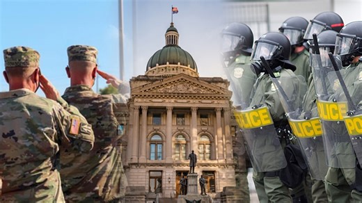 Should the governor be able to deploy military police to Indiana cities?