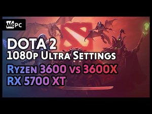 AMD Ryzen 3600 vs 3600X | RX 5700 XT | Dota 2 | Ultra Settings | WePC Gaming Benchmark