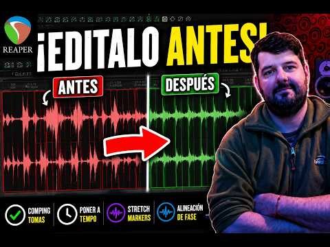 La edición que hago ANTES de mezclar en REAPER | Comping, Timing y Fase