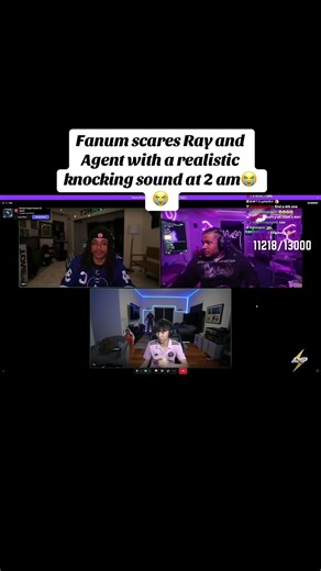 Fanum scares Ray and Agent with a realistic knocking sound at 2 am 😭😭 #funny #twitch #fortnite
