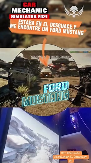 Reparación de un Ford Mustang en Car Mechanic Simulator 21