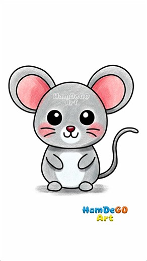 382K views · 4.5K reactions | Learn to Draw a CUTE Mouse Step-by-Step! 燎 AWESOME & Easy Drawing Ideas for Beginners! ✨ #drawingtutorial #howtodraw #cutemouse #mousedrawing #easydrawing #simpleart #beginnerart #stepbystep #viralart #fyp #trending #arttok #petart #animaldrawing | Hamdego Art | Facebook