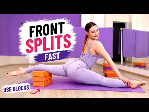 Front Splits Stretch Routine | Yoga Blocks for Deeper Splits & Better Flexibility