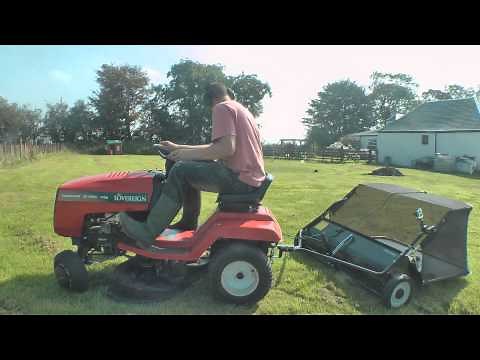 Trying Out My New Lawn Sweeper