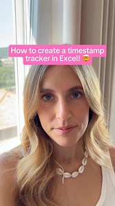 How to create a Timestamp Tracker in Excel! #excel #exceltricks #exceltips | Easilyexcel