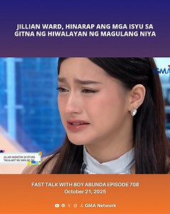 775K views · 20K reactions | #FastTalkWithBoyAbunda #Highlights: Ibinubugaw nga ba siya ng kanyang ina? May secret baby nga ba siya? Sa lahat ng pinagdadaanan ni Jillian Ward, paano niya nakaya ang lahat ng ito? #FTBAJillianWard #JillianWard | Fast Talk with Boy Abunda | Facebook