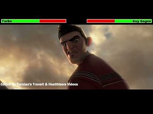Turbo (2013) Final Race with healthbars