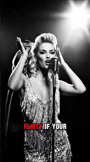 RETRO AMERICAN SINGER BREAKS THE INTERNET (Monkey Backup Dancer) #shorts #edit #usa