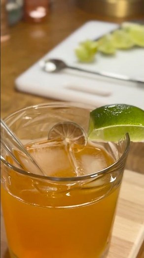 How to Gin Mixer 🥭#bartender #cocktail #mixeddrinks #delicious