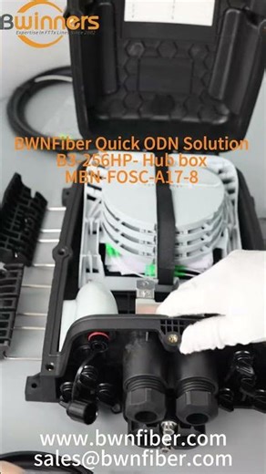 BWNFiber Quick ODN Solution: B3-256HP Hub Box for Medium-Density in Unequal Ratios #bwnfiber #odn