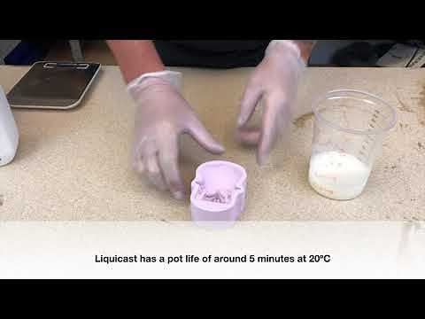 How to mix and use Liquicast Polyurethane Liquid Plastic by Resincolour.