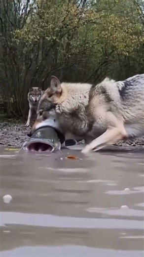 When Three Wolves Met the Giant Catfish