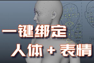【maya】一键绑定人体+表情