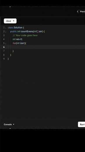 Count Even Numbers in an Array in Java | Easy Java Coding Question