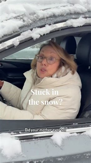 BABS on Instagram: "Stuck in the snow and not sure how to get out? ❄️ Keep a bin of kitty litter in your trunk. It helps absorb moisture and gives your tires extra traction. Pour it under the tires to help get moving. No kitty litter? Place a floor mat under the tire for traction and accelerate slowly. Everyone stay safe, and when possible, stay off the roads!❄️🚗"