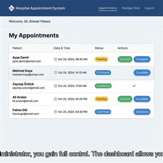 Building a Full-Stack Hospital Appointment System in Antigravity