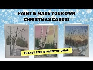 How to Paint & Make Your Own Christmas Cards: An Easy Step-by-Step Watercolor Tutorial