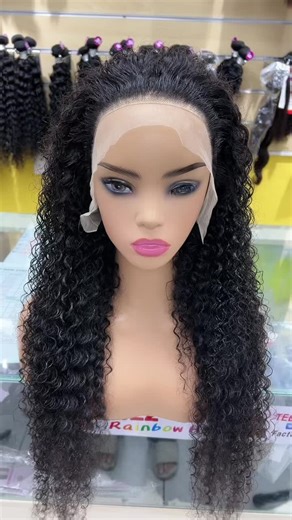 Stunning 30-Inch Jerry Curl Wig | Dragon City Curly Frontal