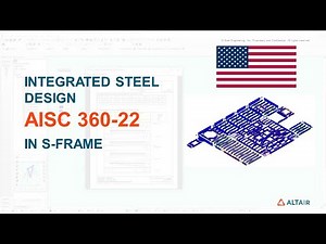 Structural Steel Design using AISC 360-22 Codes in S-FRAME