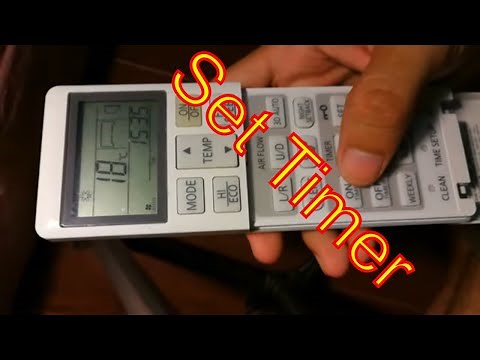 How to Set ON and OFF Timer Operation Mitsubishi Heavy Industries Air Conditioner