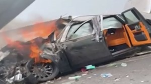 12K views · 67 reactions | A horrific crash involving a speeding Rolls Royce Phantom - an uber-luxurious limousine - and an oil tanker resulted in the death of two persons earlier this week. NDTV's Parimal Kumar reports from the site of the accident. | NDTV | Facebook