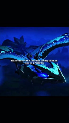 Traveller saving paimon #genshinimpact #traveler #paimon