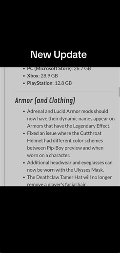 Fallout 76 New Update Features