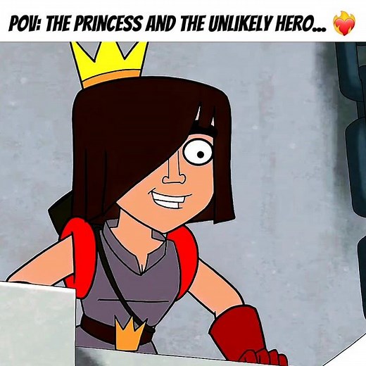 POV: The princess and the unlikely hero... ❤️‍🔥 #clashroyale #supercell