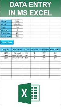 Quick Student Data Entry in Excel || Fast data Entry in Ms Excel📝 #excel #tips #tutorial