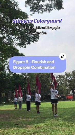 Colorguard Basics: Figure 8 - Flourish and Dropspin Combination