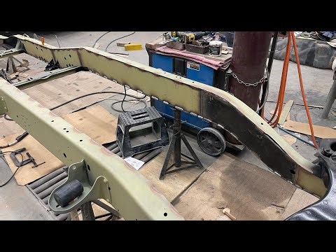 Boxing in Squarebody Chevy Frame for Cummins Swap!