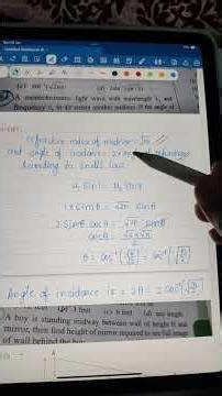 consider a light ray travelling in air is incident into a medium of refractive index root 2 n .