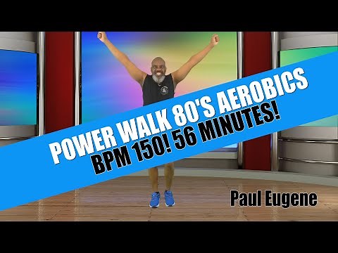 Power Walk March 80's Aerobics | High Energy 150 BPM | 56 Minutes | For Weight Loss of COV19.