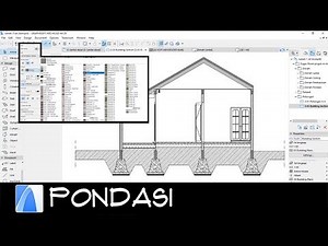 TUTORIAL ARCHICAD 16 - CARA MEMBUAT PONDASI (BAHASA INDONESIA)