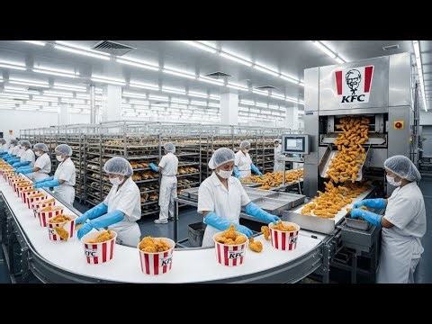 Inside the KFC Factory: From Fresh Chicken to Crispy Perfection (Full Process)