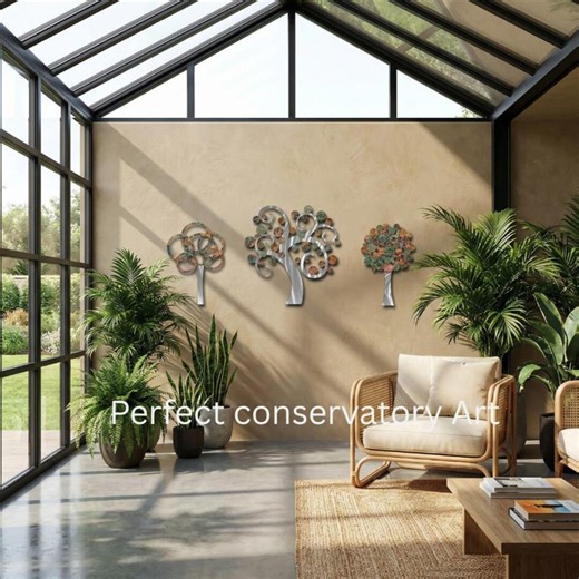 Metal Tree Wall Art Set – Rustproof, Perfect for Indoor & Outdoor Use, Silhouette Style Nature Decor for Home, Patio, Porch, or Garden - Etsy