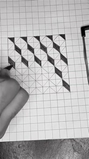 simple 3d pattern #3d #drawing #shorts