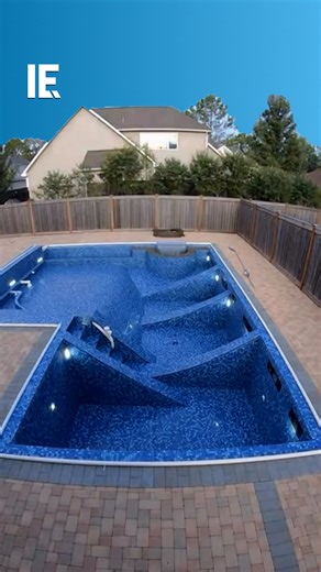 What do you think of this AI concept video for a modern, backyard pool? 🎥 pool_builds / IG | Interesting Engineering