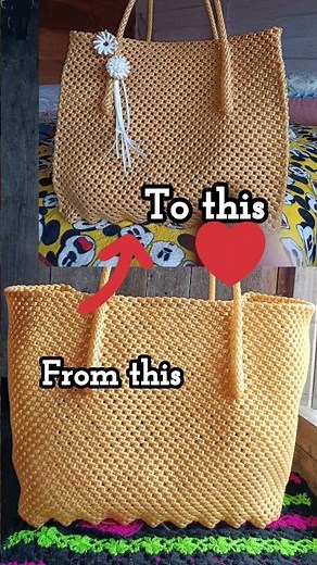 How to upgrade the looks of your plastic wire bags #shorts